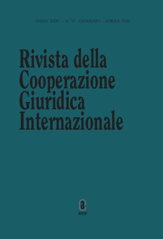 Rivista della Cooperazione Giuridica Internazionale